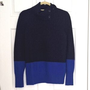 Gap - Navy & Blue Colorblock Turtleneck - Medium